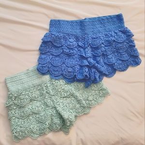 2 Rewind Crochet Shorts
